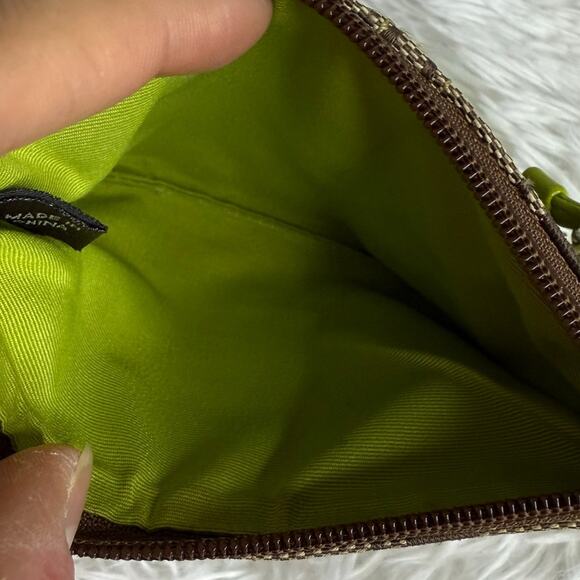 COACH y2k Soho Lime Brown Signature Canvas Wristlet - Picture 5 of 9